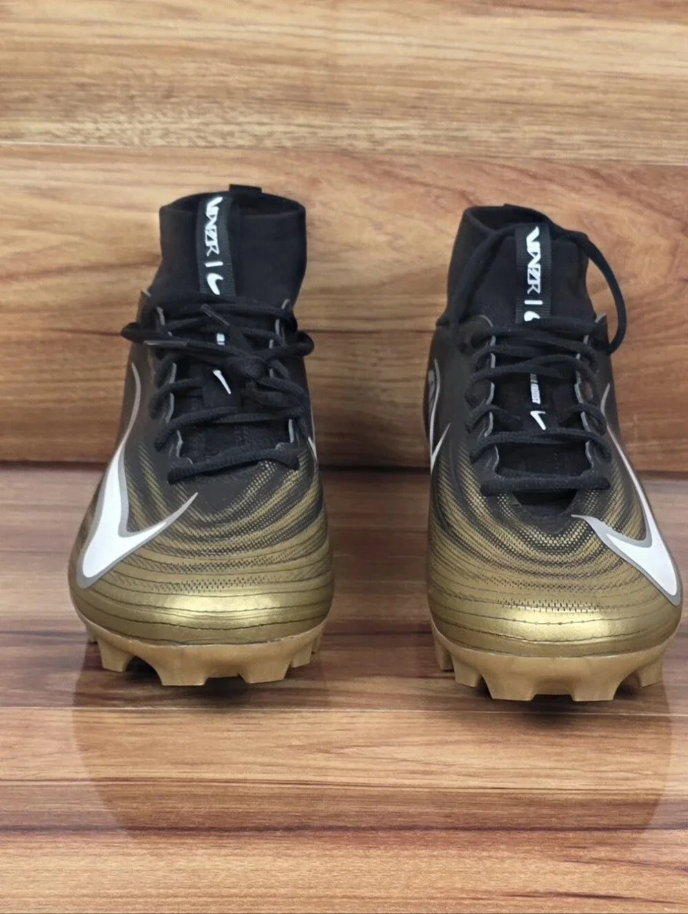 Nike Air Zoom Vapor Pro 1 Football Cleats Black Gold FB3298-003 Mens Sz 12.5 NEW